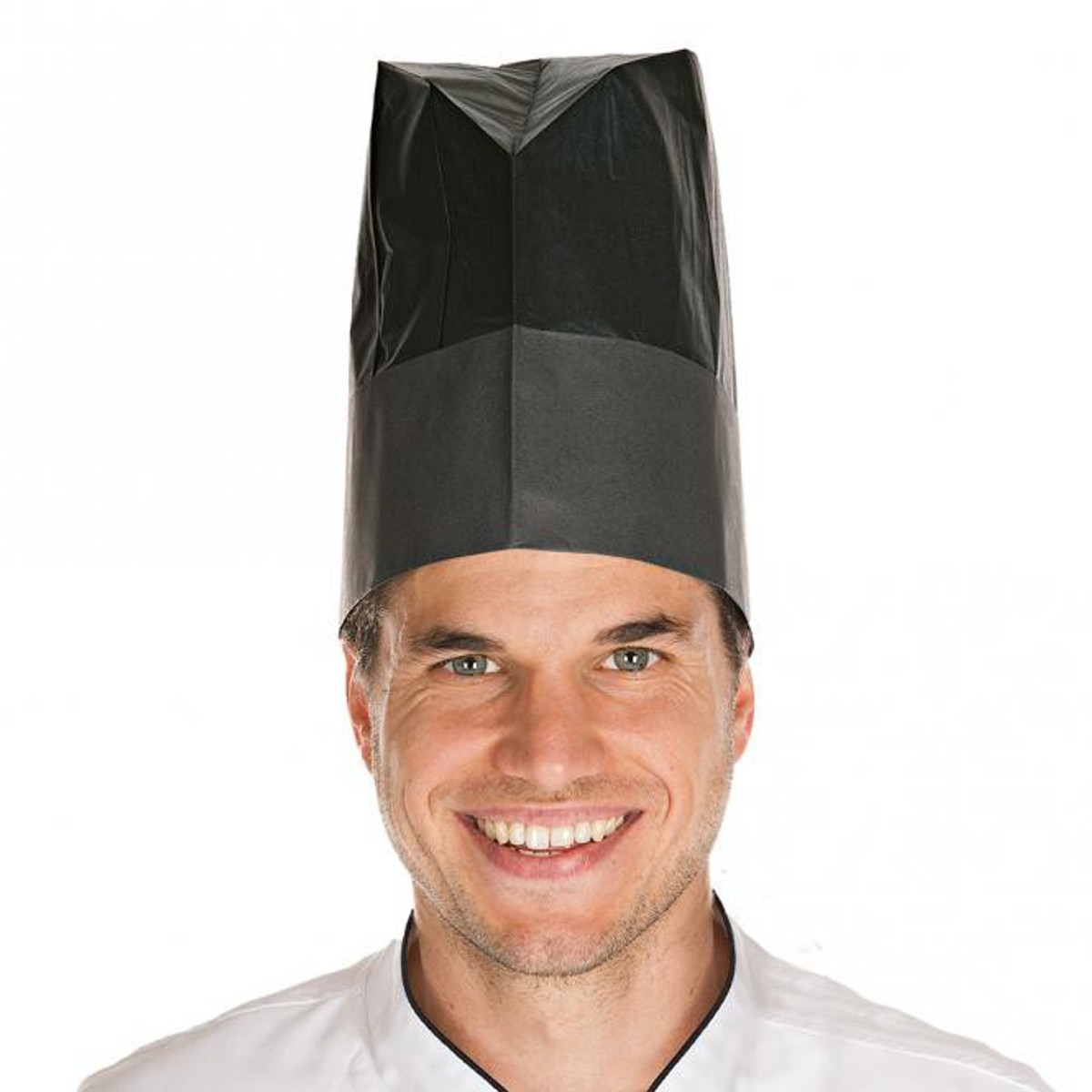 Anpassbare Kochmützen mit Logo für Männer und Frauen Weiße Hochgeschnittene Elastische Bäckermütze Unisex Anti-Staub Anti-Dampf Kochmütze