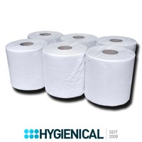 Verpacktes Rollenpack, Ansicht von der Seite auf die Folie