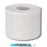 Palette-Premium-Toilettenpapier-Kleinrollen-Klopapier Hygienical-3-lagig-64-Rollen-je-250-Blatt-Zellstoff-hochweisses-WC-Papier