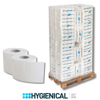 1 Palette Toilettenpapier 2 lagig, Zellstoff, 30 x 64 Rollen je 250 Blatt Hygienical