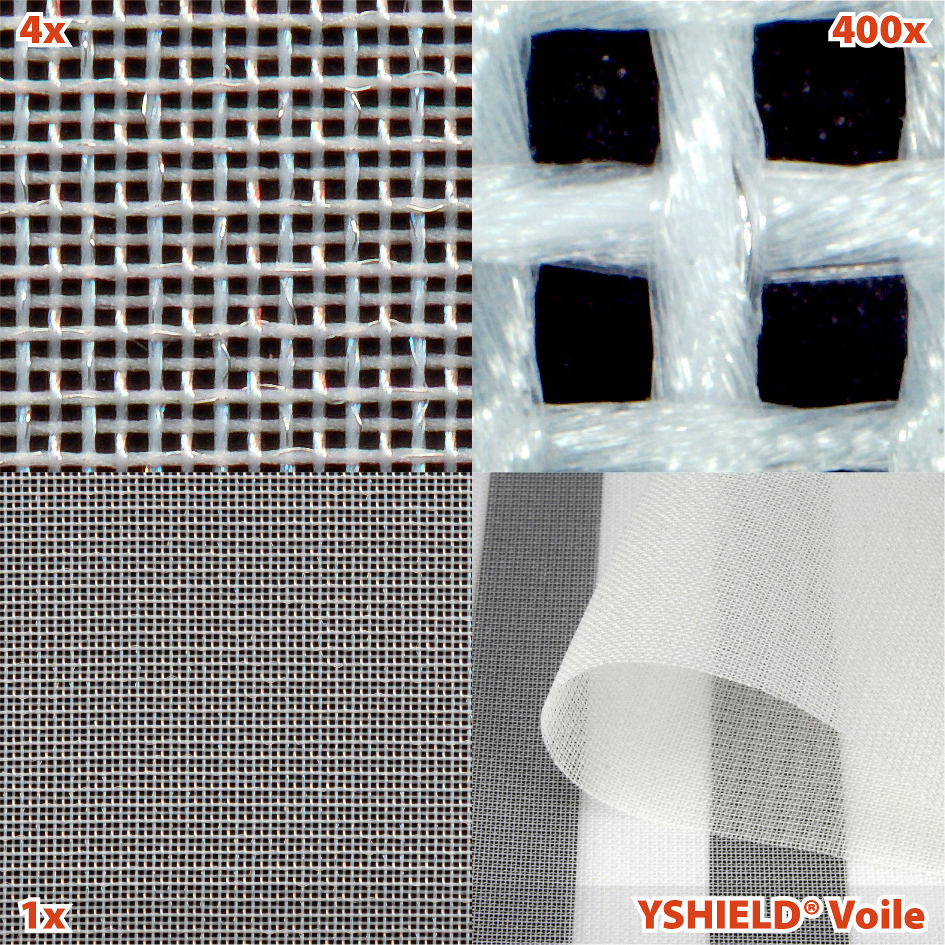 Swiss-Shield® VOILE | Shielding fabric | Width 250 cm | 1 meter