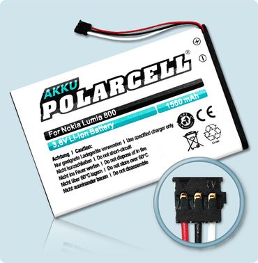 PolarCell Li-Ion Akku Nokia Lumia 800