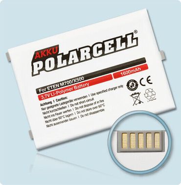 PolarCell Li-Polymer Akku ETEN Glofiish M700