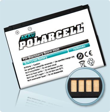 PolarCell Li-Ion Akku BlackBerry Storm 9500