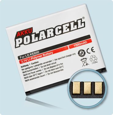 PolarCell Li-Polymer Akku LG Prada Phone