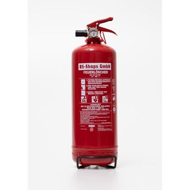 BS-Shops 2KG Pulver-Feuerlöscher ABC Dauerdruck 4 LE DIN EN3