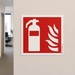 Brandschutzschild Feuerlöscher