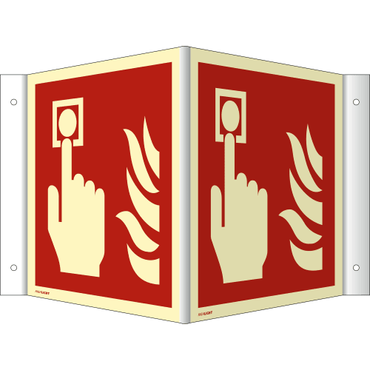 Nasen-/Winkelschild Brandmelder (ISO 7010) Nasen-/Winkelschild Brandmelder (ISO 7010)
