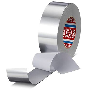Aluminiumband Tesa 60672 - Metallisches Dichtband Temperaturbeständig (50 mm x 10 m)