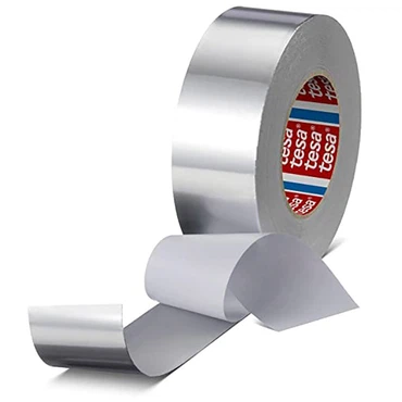 Aluminiumband Tesa 60672 - Metallisches Dichtband Temperaturbeständig (50 mm x 10 m)