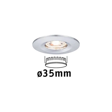 Paulmann No. 94302 Einbauleuchte Nova mini starr IP44 4W 2.700K Chrom 230V