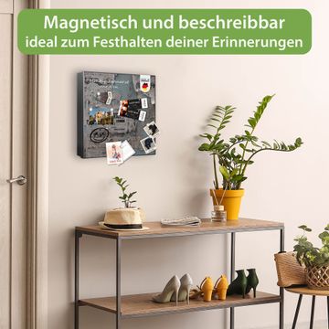 Schlüsselkasten Motiv Wand mit Zeitungen