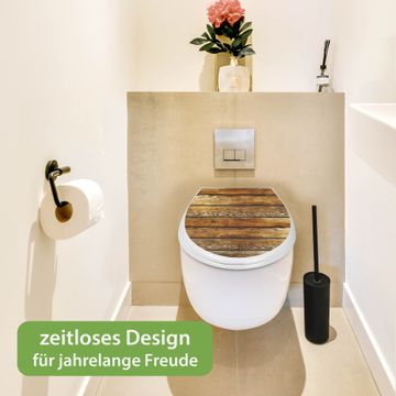 Toilettendeckel Fleo Dolomit – Holz Weiß Lackiert, Günstig & Quadratisch Fürs Bad Toilettendeckel Holz