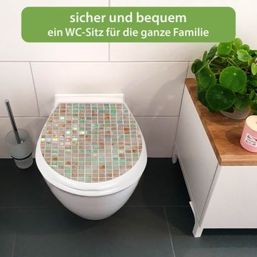 Sanilo WC-Sitz Aus Holz – Grün – Toilettendeckel Mit Klobrille – Für Badezimmer – Bunt & Stabil Toilettendeckel Holz Grün Sanilo Klobrille Badezimmer
