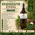 Übersicht Würziger Essig mit mediterranen Kräutern von Main-Feines