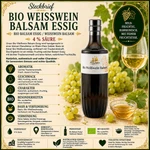 Produktinfo Bio Weißwein Balsam Essig von Main-Feines