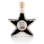 Balsamico Pflaume in Sternflasche Geschenkflasche 200 ml – Frontansicht Balsamico Pflaume in Sternflasche Geschenkflasche 200 ml – Frontansicht