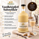 Main-Feines Vanillekipferl Sahnelikör 17 % vol. – Steckbrief Steckbrief zum Main-Feines Vanillekipferl Sahnelikör mit 17 % vol., feiner Vanille- und Gebäcknote sowie winterlicher Servierempfehlung.