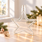 Leere Sternflasche mit Korken & Kapsel als DIY-Geschenkset 1 leere Sternflasche (200 ml) mit Korken und Kapselverschluss als DIY-Geschenkset zum individuellen Befüllen – ideal für selbstgemachten Likör als Weihnachtsgeschenk