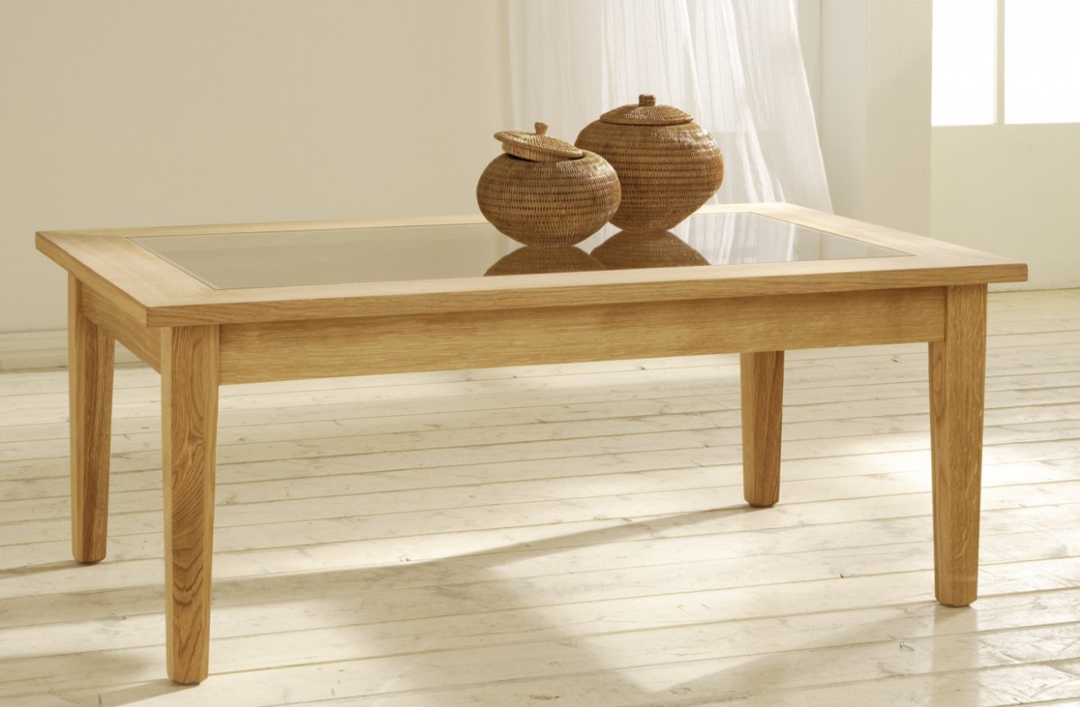 Couchtisch 45 x 110 x 70 cm Eiche Natur