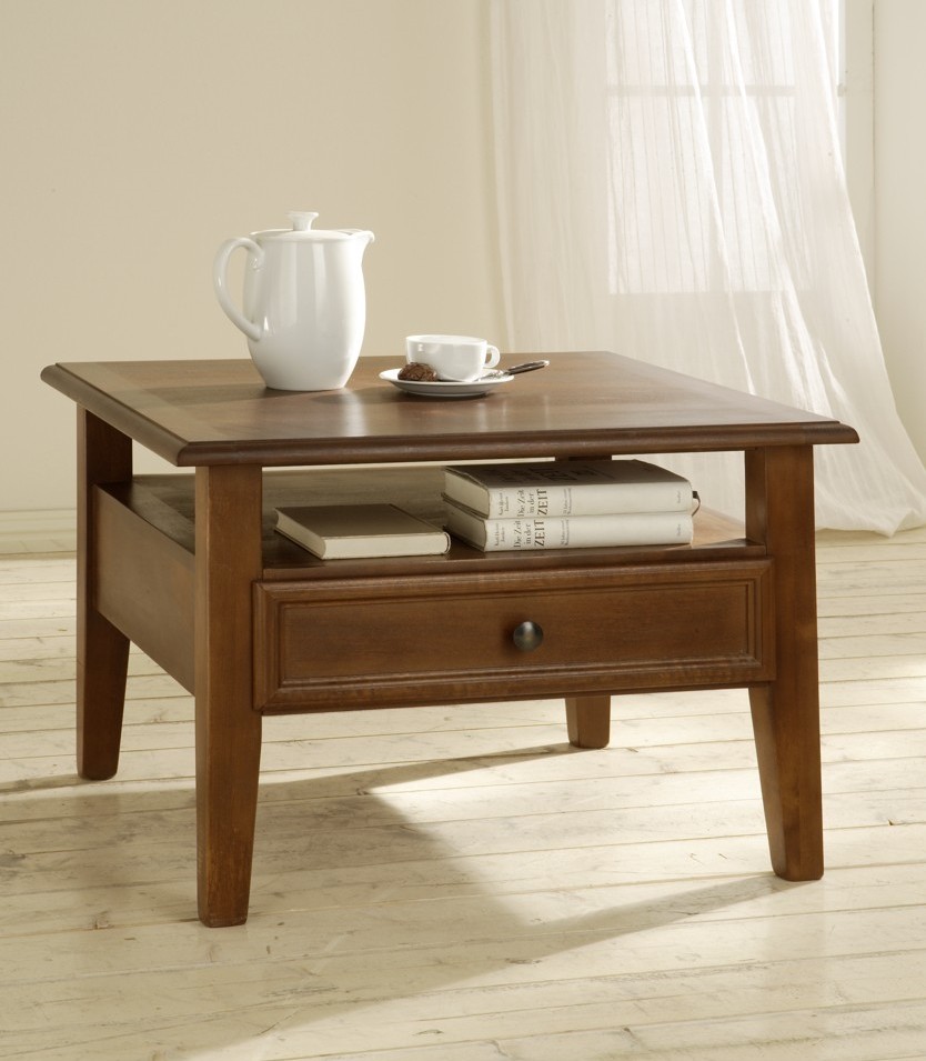 Beistelltisch 50 x 70 x 70 cm Birke Natur
