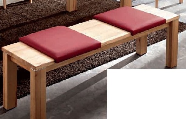 Bank 180 x 46 x 40 cm Kernbuche Natur