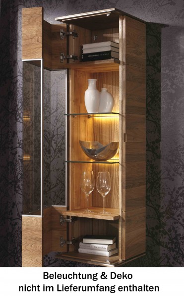 Vitrine 42 x 116,6 x 38 cm Asteiche Natur