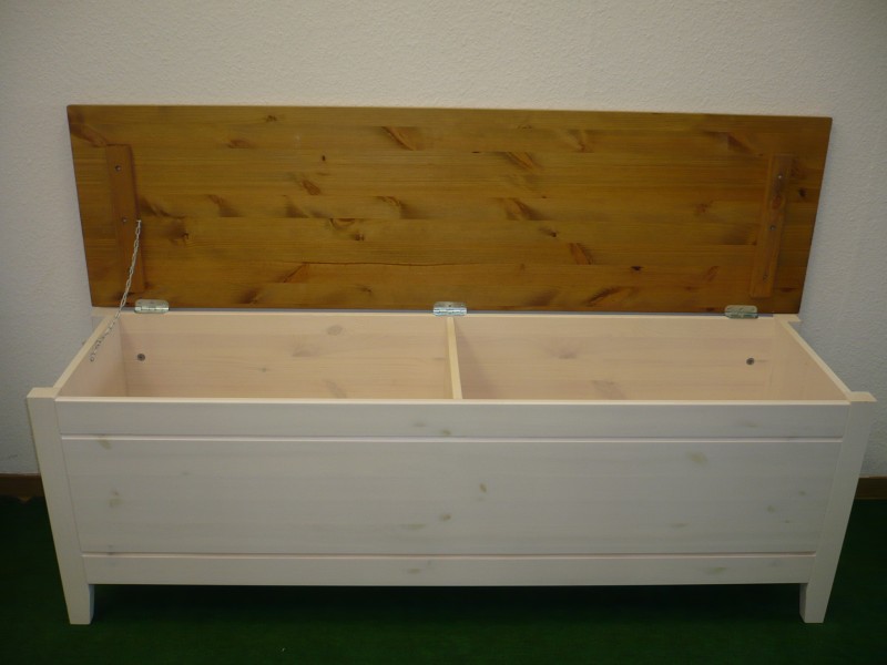 Wäschetruhe Betttruhe Deckeltruhe Kleidertruhe Truhe Kiefer massiv