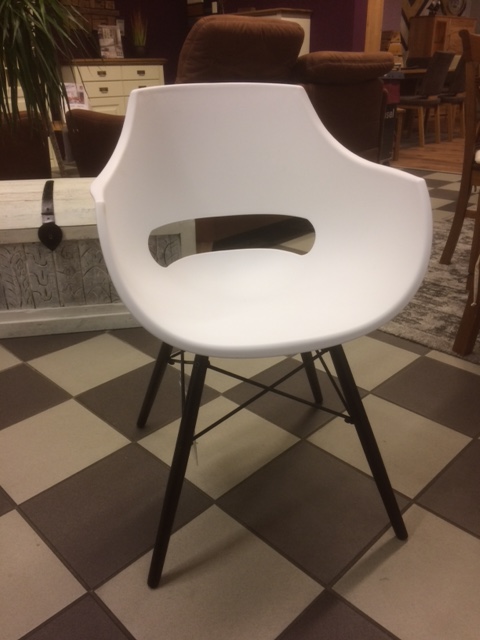 Stuhl SET 4 Sessel Kunststoff weiß design Besprechungsstuhl Wartezimmerstuhl