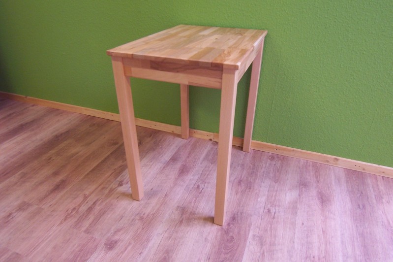 Esstisch Erik Küchentisch Tisch 70x50 cm Wildeiche Massiv Lackiert