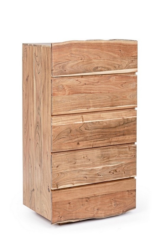 Kommode Aron 70 x 130 x 45 cm Akazie
