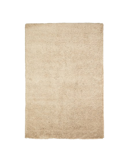 Teppich Neade 200 x 300 cm Polypropylen und Baumwolle Beige Bodenteppich