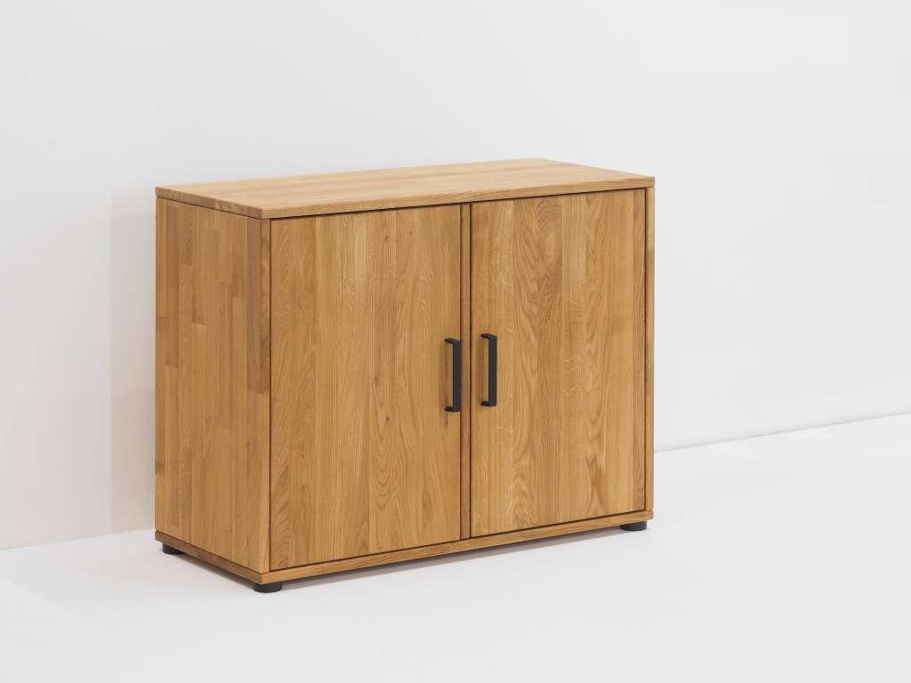 Schrank Massa Eichenholz Natur 90 x 40 x 70 cm
