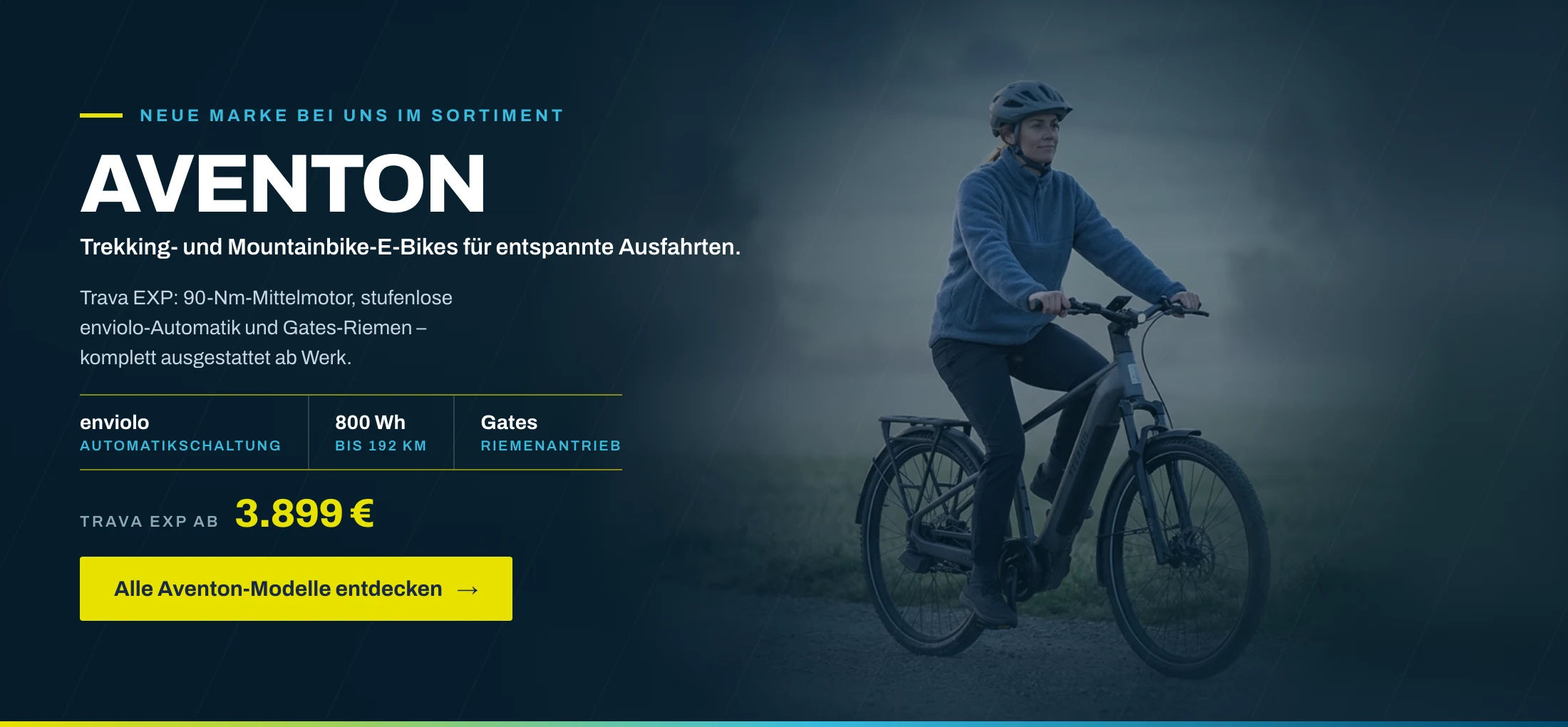 Aventon Trekking- und Mountainbike-E-Bikes – neue Marke bei BIKEBOX