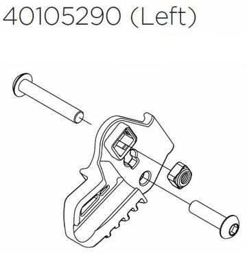 Thule Chariot Cross 2 Ersatzteil CargoBag Hinge Bracket-L 17-X