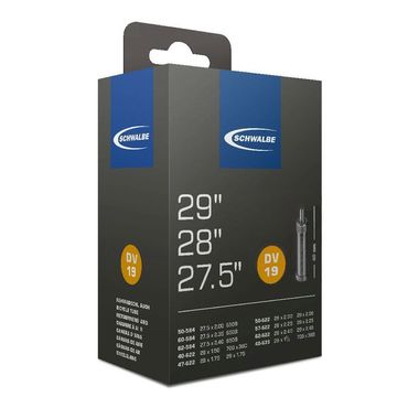 Schwalbe Schlauch 27,5 Zoll / 28 Zoll / 29 Zoll, Blitzventil (DV) 40mm Schwalbe Schlauch 27,5 Zoll / 28 Zoll / 29 Zoll, Blitzventil (DV) 40mm