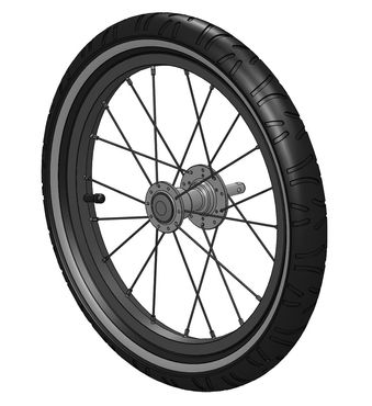 Croozer Laufrad 16" rechts Cargo Kalle / Cargo Pakko Croozer Laufrad 16" rechts Cargo Kalle / Cargo Pakko