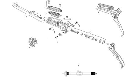 SRAM Hebelinnenteile GEN2 Level TL / TLM / Ultimate