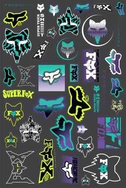 FOX  Reprsnt Sticker Kit