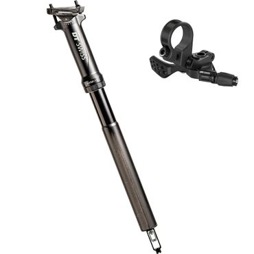 DT Swiss Vario-Sattelstütze D 232 ONE Carbon 60mm mit L1 Trigger Handlebar Clamp und Reduzierhülle