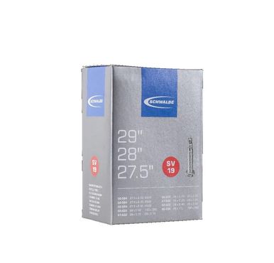 Schwalbe Schlauch Nr. 19, 27,5 Zoll - 29 Zoll, SV 19, 60 mm Schwalbe Schlauch Nr. 19, 27,5 Zoll - 29 Zoll, SV 19, 60 mm