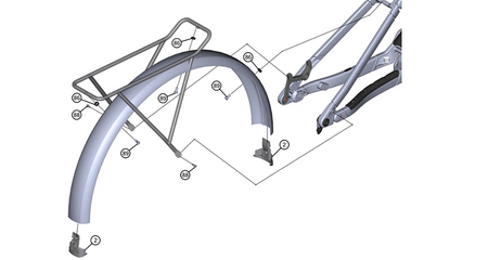 GHOST Schutzblechkit hinten E-AXS