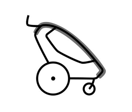 Croozer Kid Lykke Regenverdeck