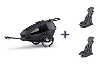 Croozer Yuuna Kid Modul - Premium Sitz Geschwister Vorteilspaket