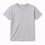Findly V-Ausschnitt T-Shirt Grau