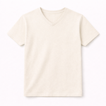 Findly V-Ausschnitt T-Shirt Creme