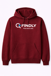 Findly Hoodie Dunkelrot
