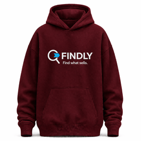 Herren-Hoodie-findly-dunkelrot.png Der dunkelrote kernige Krapfen