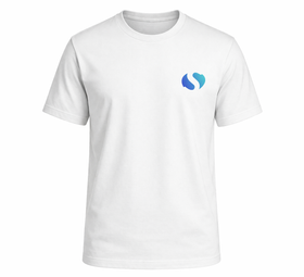 Herre-T-Shirt-weiss-flache-Brezel.png Die weiße flache Brezel