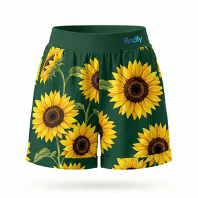 Damen-Shorts-Dunkelgru--n.png Die helle blumige Zuckerkruste